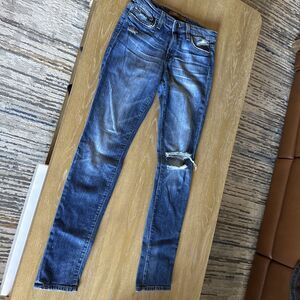 Joes Women’s 27 Blue Skinny Denim Distressed Vintage Reserve Jeans Made in USA